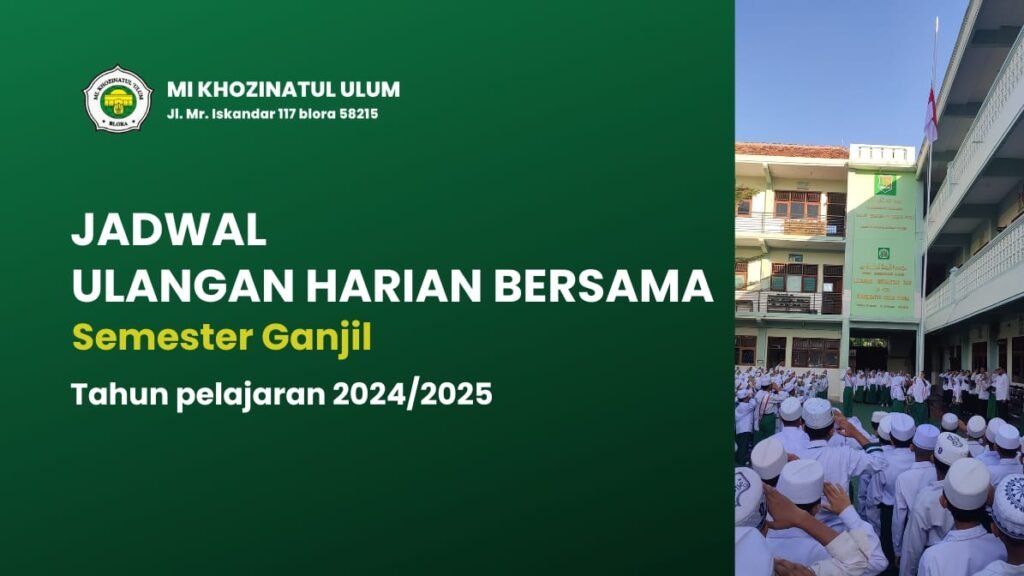 Ulangan Harian Bersama (UHB) Semester Ganjil Tahun Pelajaran 2024/2025