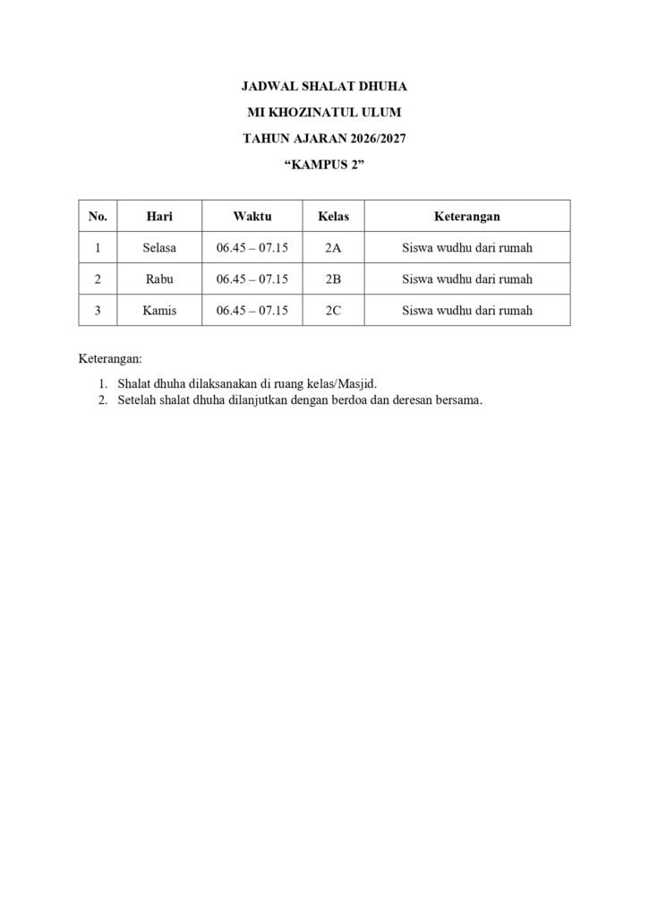 Dhuha kampus 2